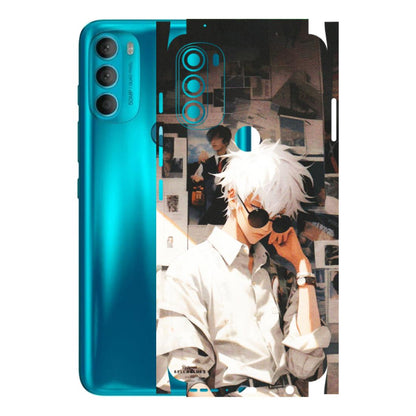 Motorola Phone Skins (All Models) - Gojo Satoru Jujustu Kaisen Anime - Matte Finish (M-156) Motorola Moto G71 (5G)