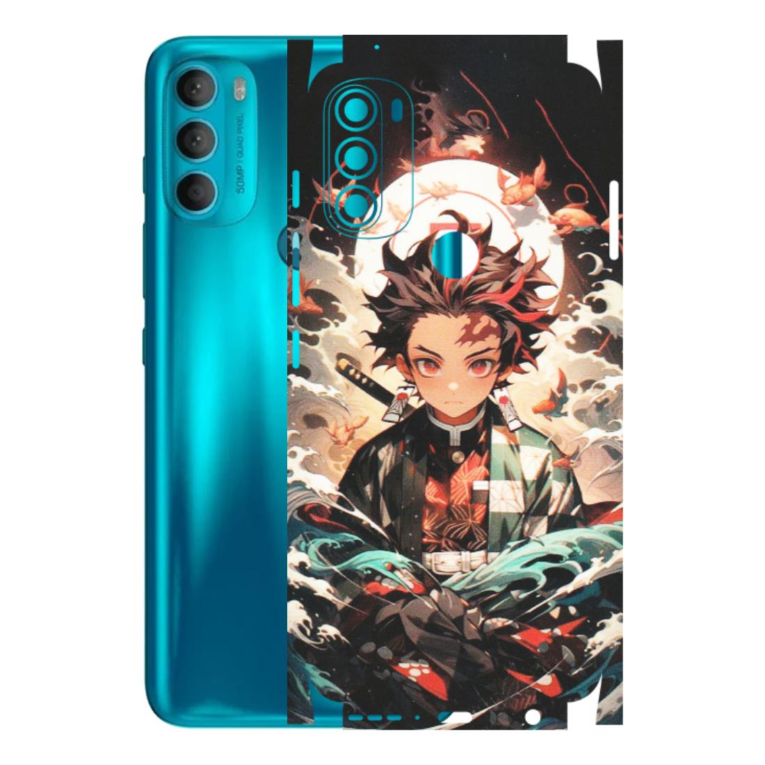 Motorola Phone Skins (All Models) - Tanjiro Demon Slayer Anime - Matte Finish (M-158) Motorola Moto G71 (5G)