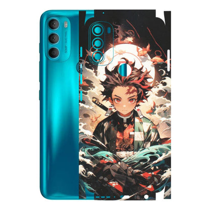 Motorola Phone Skins (All Models) - Tanjiro Demon Slayer Anime - Matte Finish (M-158) Motorola Moto G71 (5G)