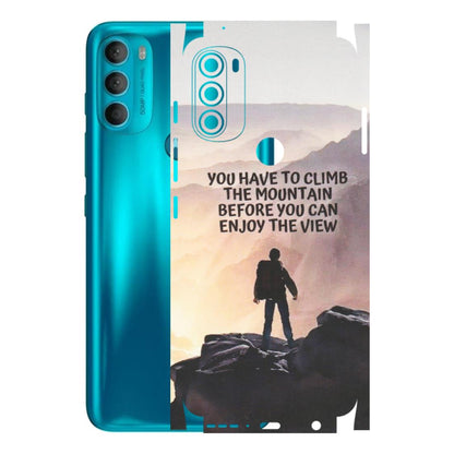 Motorola Phone Skins (All Models) - Motivational Hiking Mountain - Matte Finish (M-28) Motorola Moto G71 (5G)