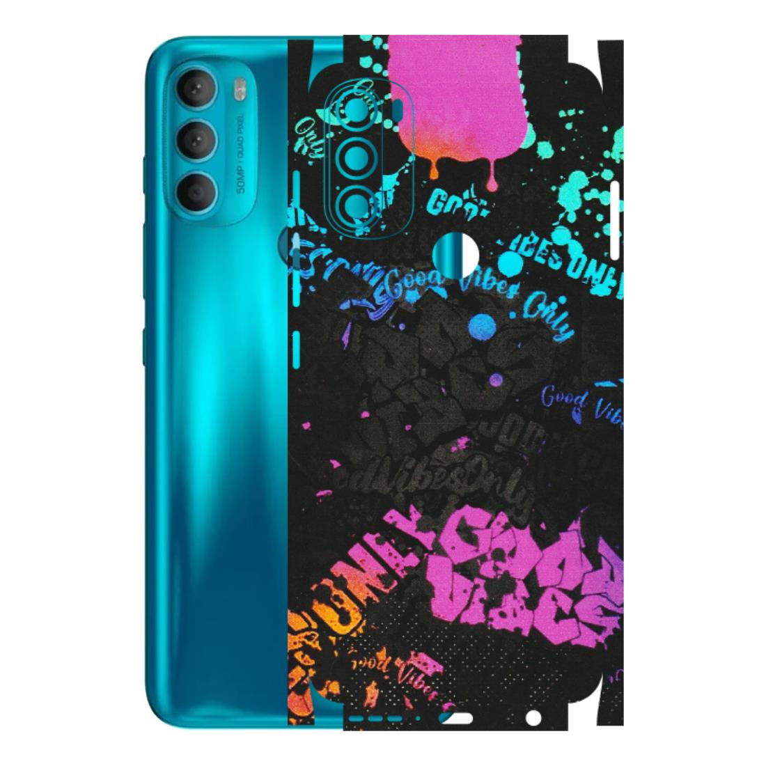 Motorola Phone Skins (All Models) - Majestic Black Vibes - Matte Finish (M-62) Motorola Moto G71 (5G)