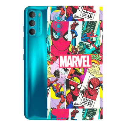 Motorola Phone Skins (All Models) - Marvel Comic Spiderman Grafitti - Matte Finish (M-72) Motorola Moto G71 (5G)