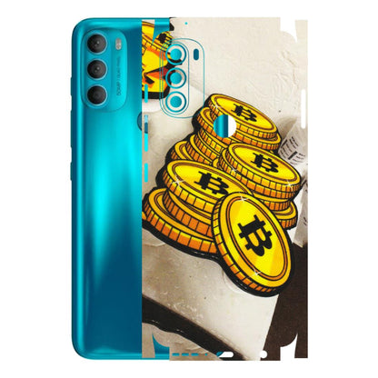 Motorola Phone Skins (All Models) - Billionaire Bitcoin Collection - Matte Finish (M-92) Motorola Moto G71 (5G)
