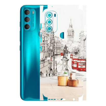 Motorola Phone Skins (All Models) - London Street - Transparent Finish (T-02) Motorola Moto G71 (5G)