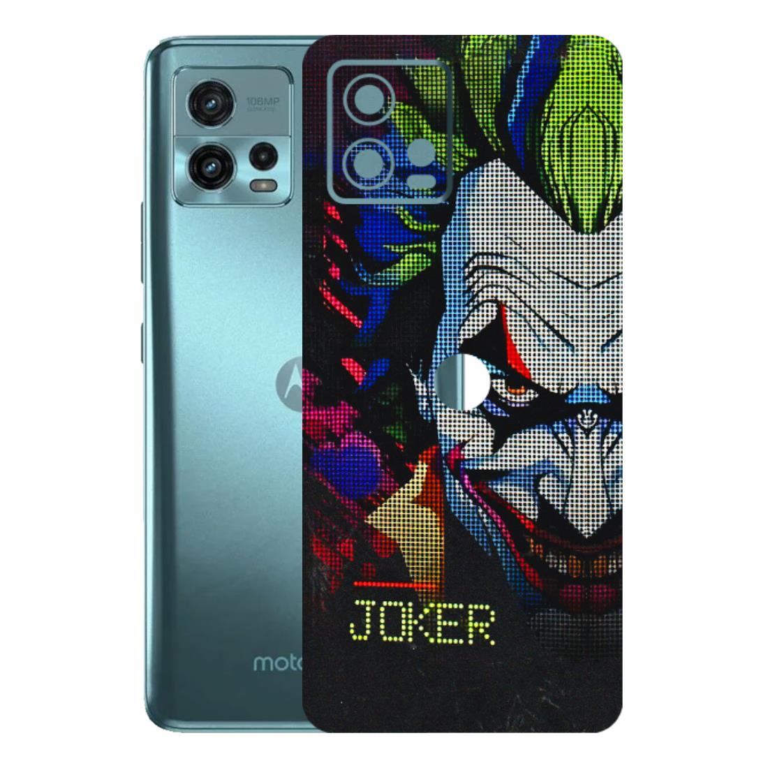 Motorola Phone Skins (All Models) - Joker Dot Matrix - 3D Embossed Finish (L-08) Motorola Moto G72 (5G)