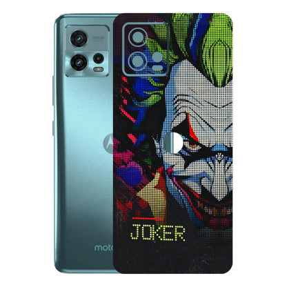 Motorola Phone Skins (All Models) - Joker Dot Matrix - 3D Embossed Finish (L-08) Motorola Moto G72 (5G)