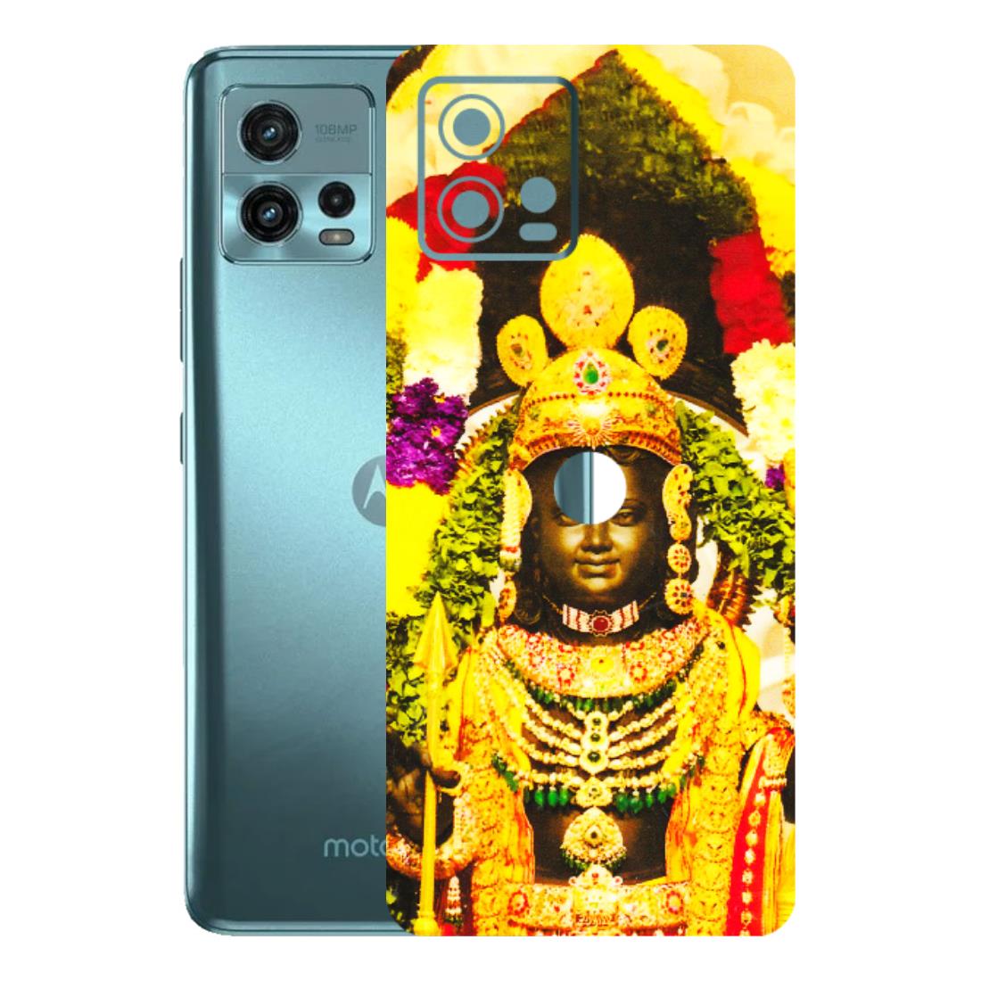 Motorola Phone Skins (All Models) - Ram Lalla Ayodhya - 3D Embossed Finish (L-103) Motorola Moto G72 (5G)