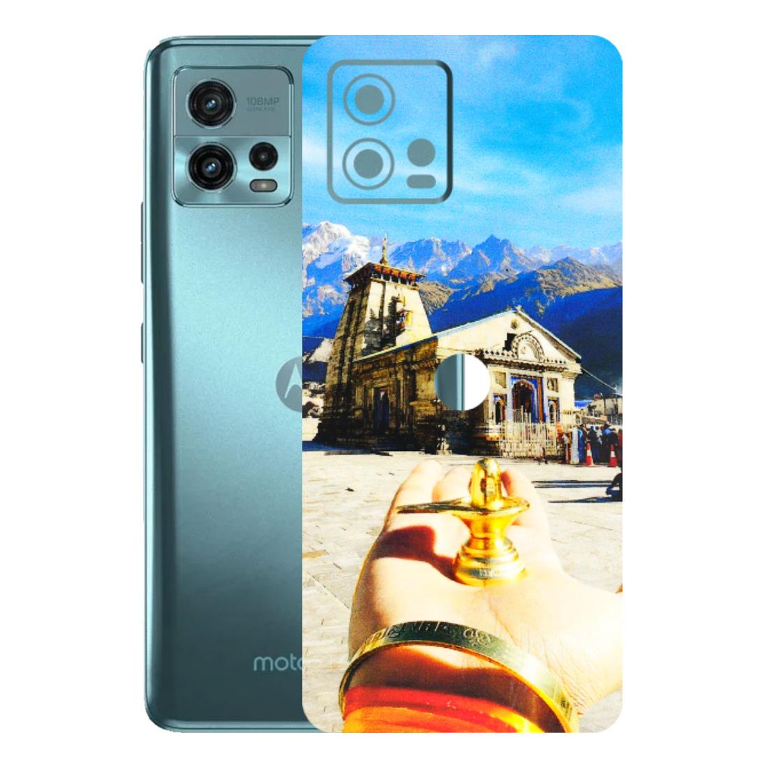 Motorola Phone Skins (All Models) - Beauty of Kedarnath - 3D Embossed Finish (L-108) Motorola Moto G72 (5G)