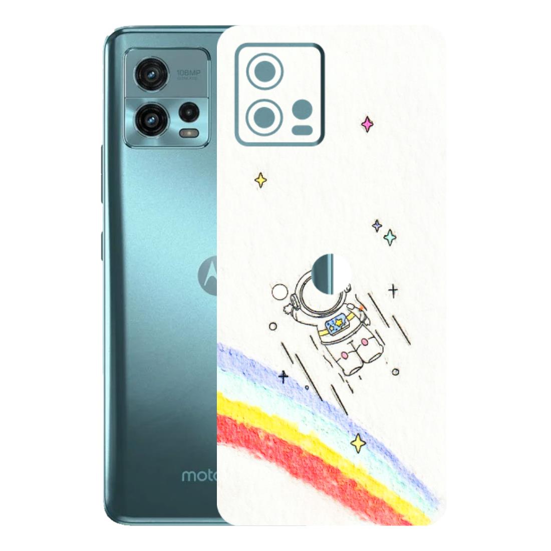 Motorola Phone Skins (All Models) - Milkyway Astronaut - 3D Embossed Finish (L-110) Motorola Moto G72 (5G)