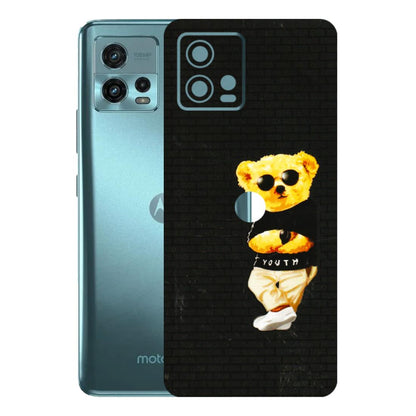 Motorola Phone Skins (All Models) - Classy Teddy Bear - 3D Embossed Finish (L-116) Motorola Moto G72 (5G)