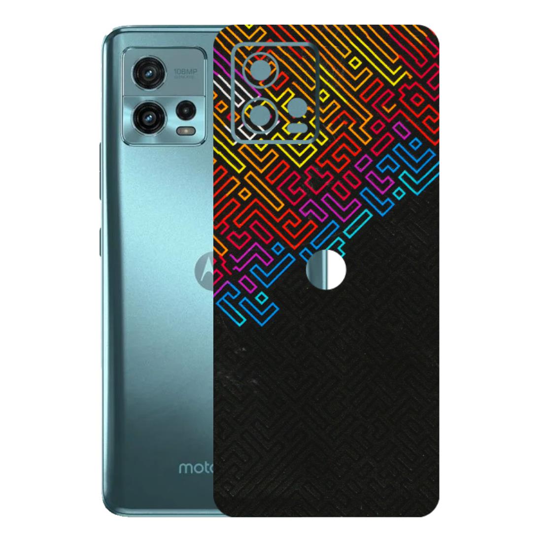 Motorola Phone Skins (All Models) - Dotme Pattern Art - 3D Embossed Finish (L-121) Motorola Moto G72 (5G)