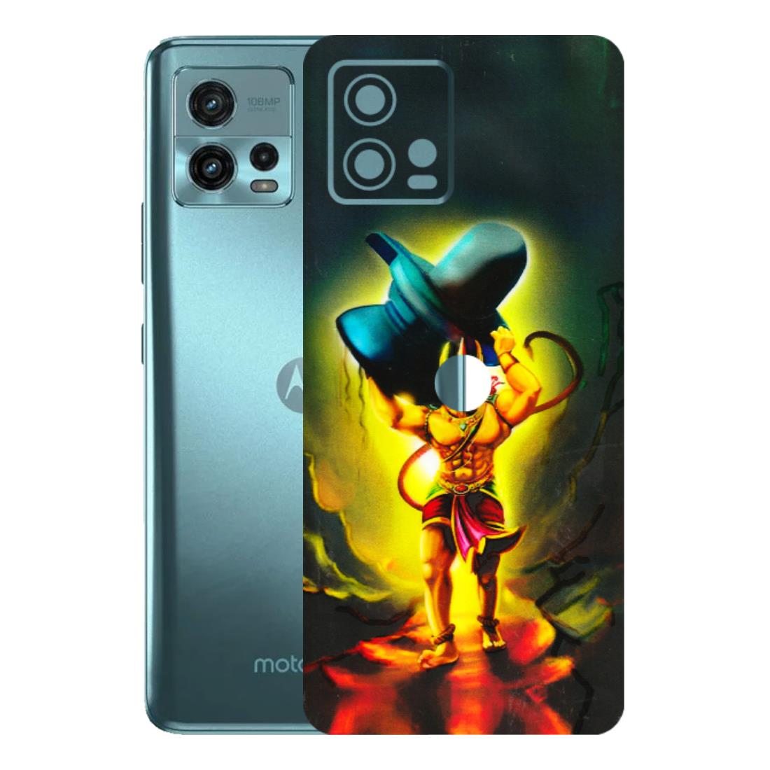 Motorola Phone Skins (All Models) - Hanuman Ji - 3D Embossed Finish (L-128) Motorola Moto G72 (5G)