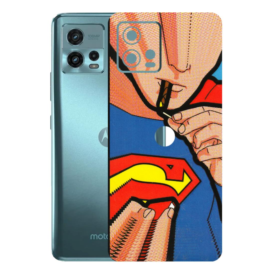 Motorola Phone Skins (All Models) - Superman Sutta - 3D Embossed Finish (L-130) Motorola Moto G72 (5G)