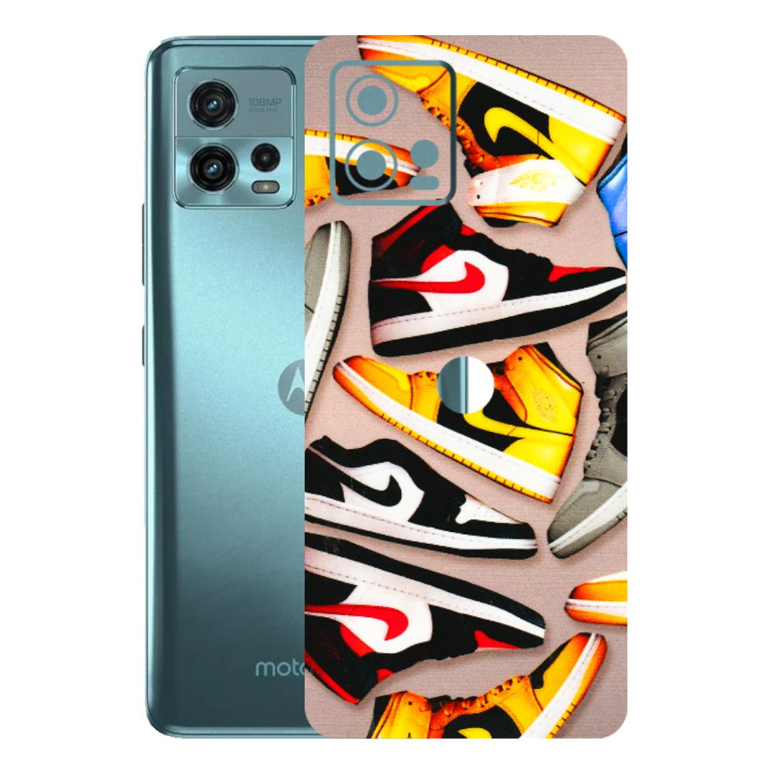 Motorola Phone Skins (All Models) - Sneaker Lover - 3D Embossed Finish (L-135) Motorola Moto G72 (5G)