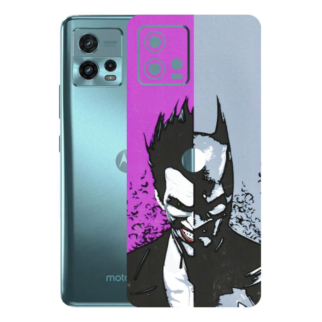 Motorola Phone Skins (All Models) - Batman & Joker - 3D Embossed Finish (L-143) Motorola Moto G72 (5G)