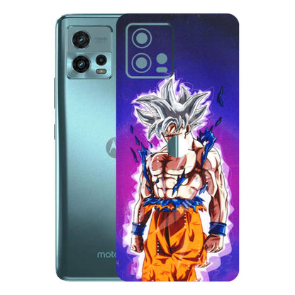 Motorola Phone Skins (All Models) - Goku Purple Anime - 3D Embossed Finish (L-147) Motorola Moto G72 (5G)