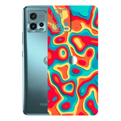 Motorola Phone Skins (All Models) - Abstract Swirl - 3D Embossed Finish (L-150) Motorola Moto G72 (5G)