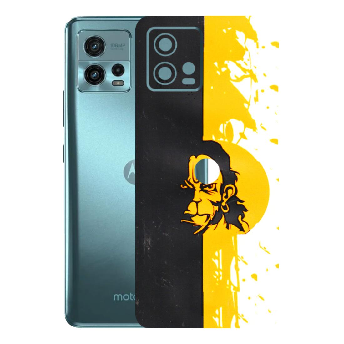 Motorola Phone Skins (All Models) - Bajrangbali - 3D Embossed Finish (L-151) Motorola Moto G72 (5G)