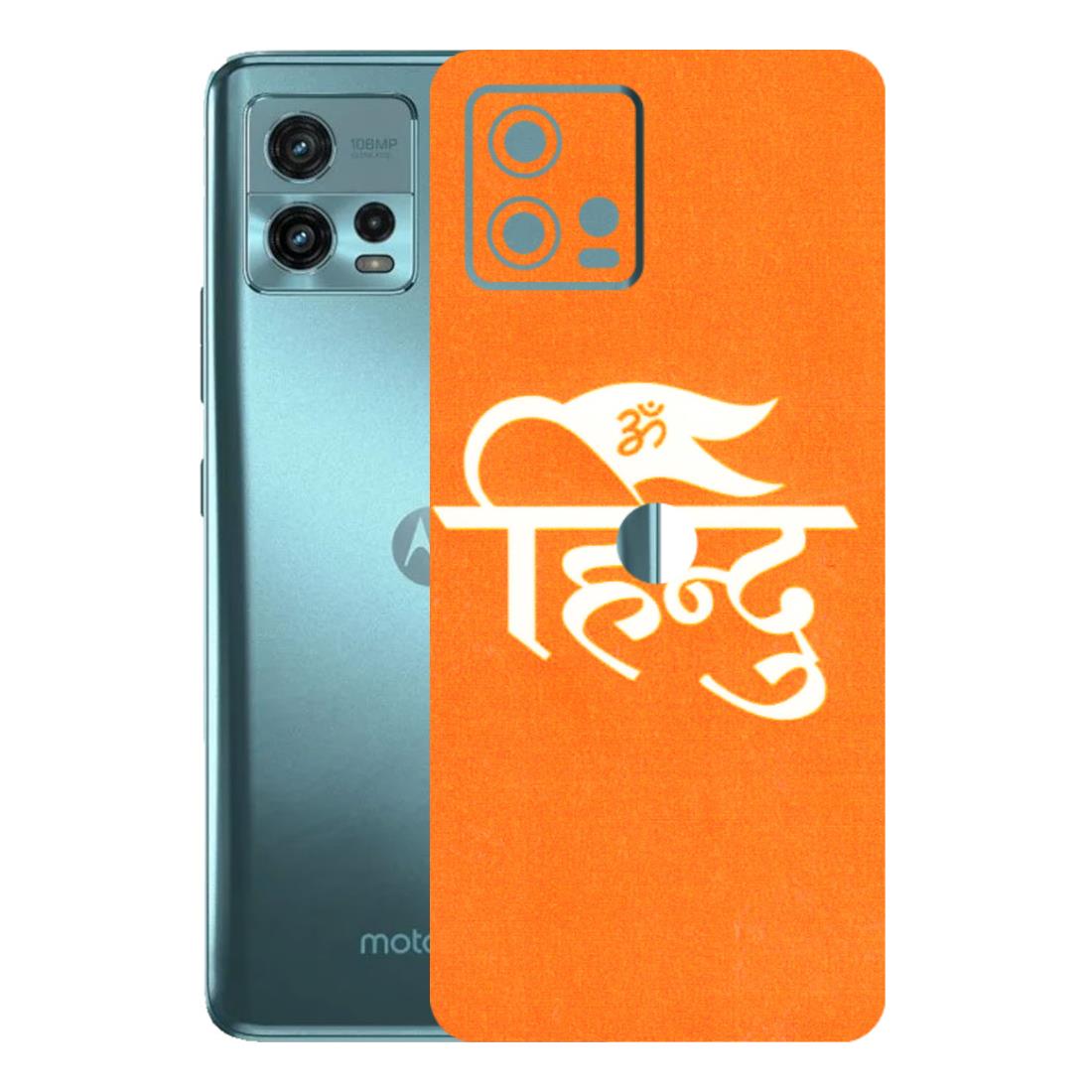 Motorola Phone Skins (All Models) - Hindu Kesari - 3D Embossed Finish (L-154) Motorola Moto G72 (5G)