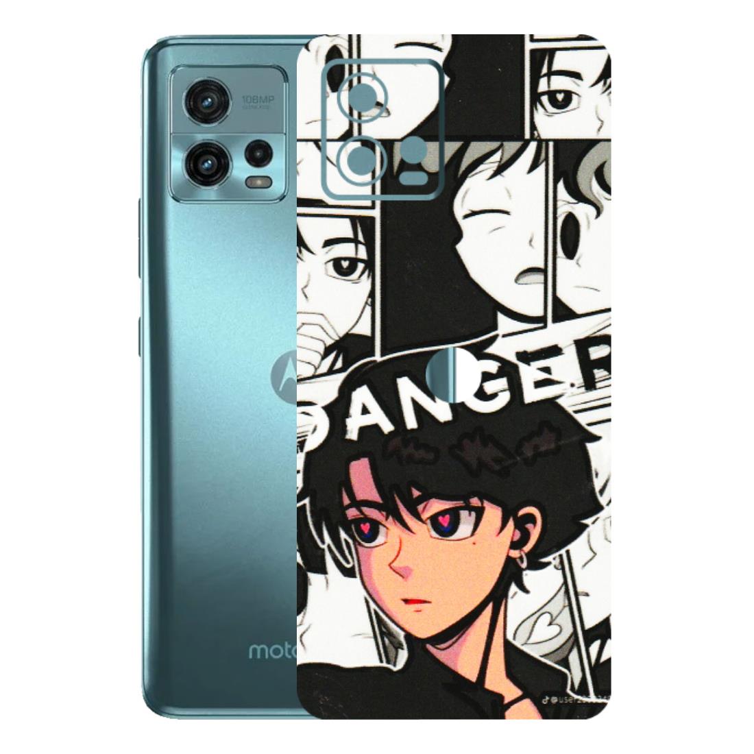 Motorola Phone Skins (All Models) - Danger Anime - 3D Embossed Finish (L-155) Motorola Moto G72 (5G)
