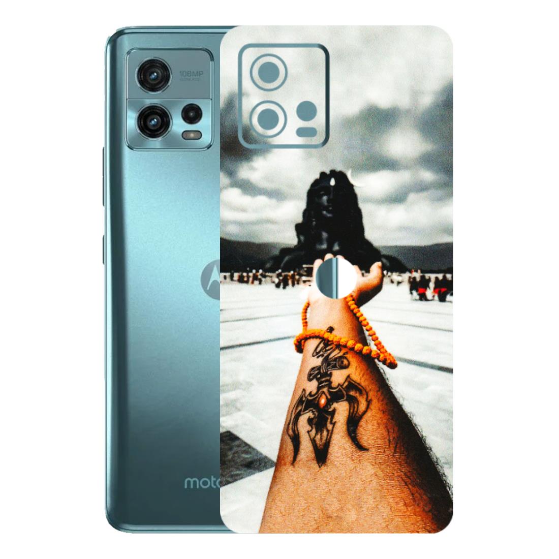 Motorola Phone Skins (All Models) - Jai Adiyogi Mahakaal - 3D Embossed Finish (L-164) Motorola Moto G72 (5G)
