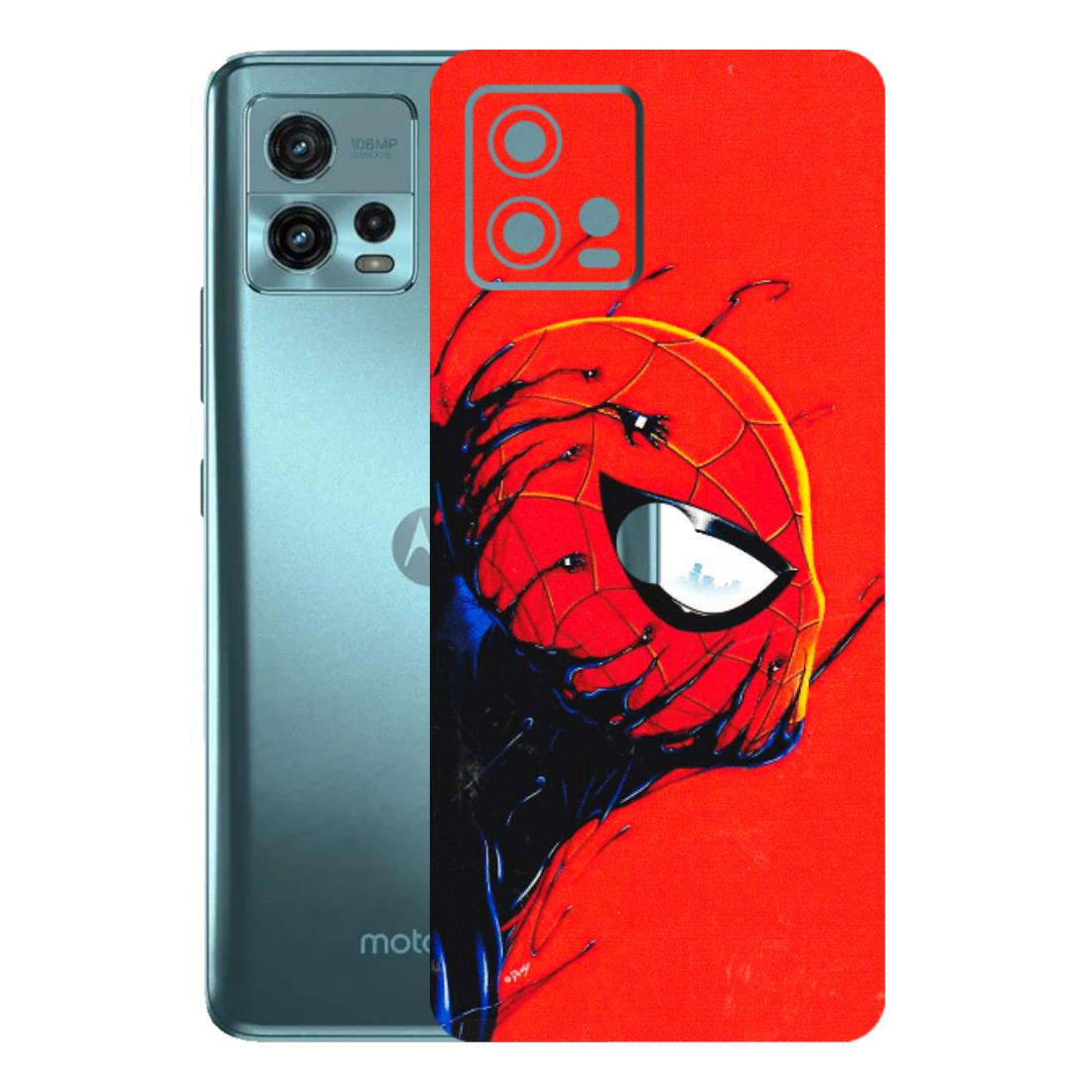 Motorola Phone Skins (All Models) - Spiderman Face Venom - 3D Embossed Finish (L-165) Motorola Moto G72 (5G)