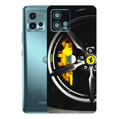 Motorola Phone Skins (All Models) - Ferrari Wheel Alloy - 3D Embossed Finish (L-173) Motorola Moto G72 (5G)
