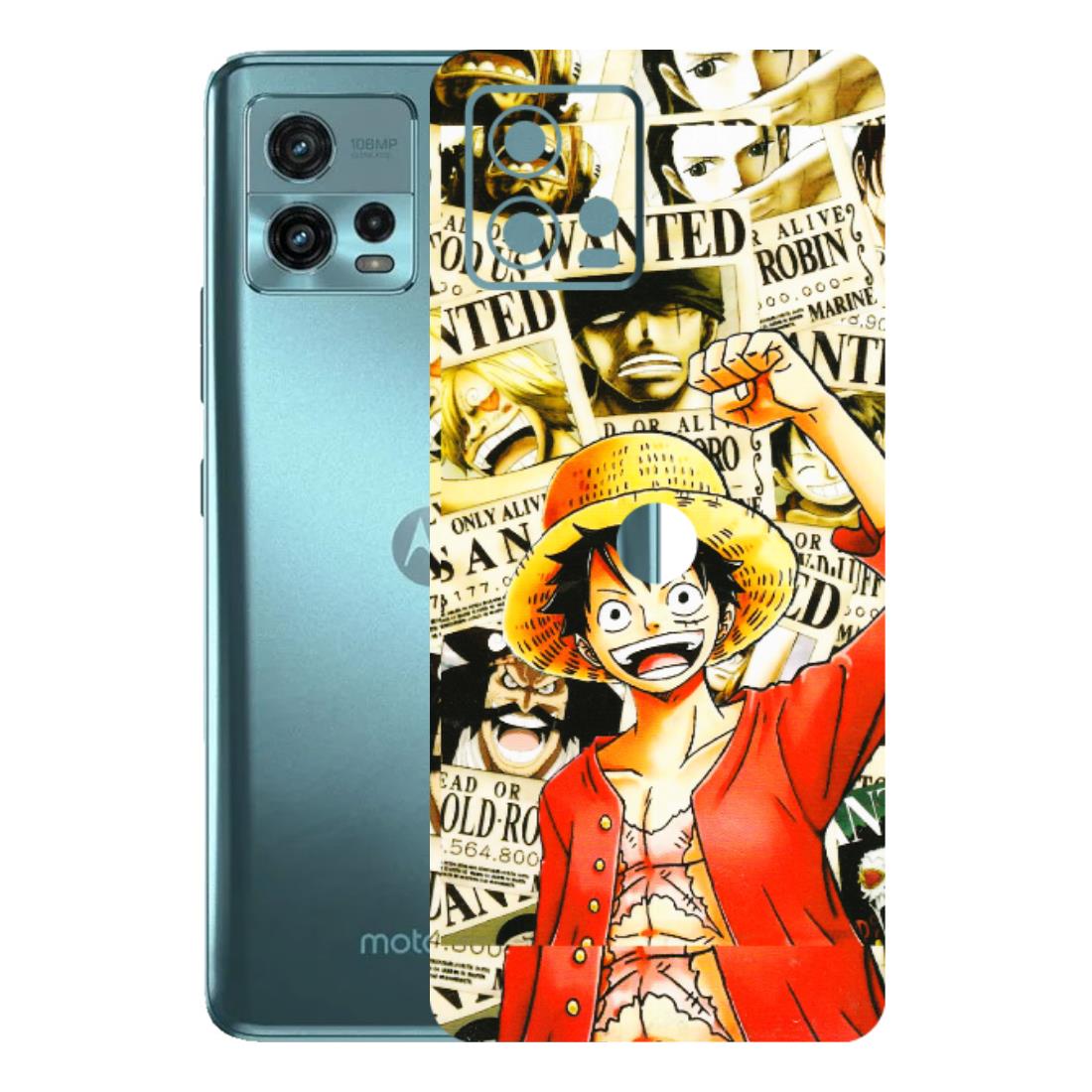 Motorola Phone Skins (All Models) - Luffy Anime - 3D Embossed Finish (L-177) Motorola Moto G72 (5G)