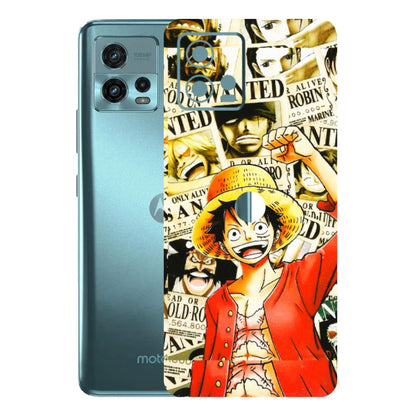 Motorola Phone Skins (All Models) - Luffy Anime - 3D Embossed Finish (L-177) Motorola Moto G72 (5G)