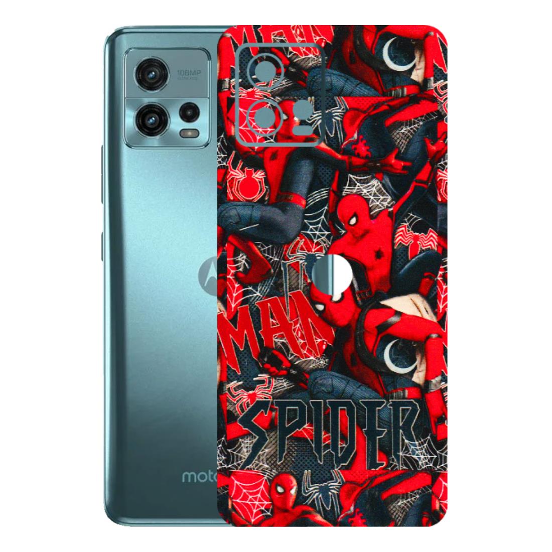 Motorola Phone Skins (All Models) - SpiderMan Cool - 3D Embossed Finish (L-188) Motorola Moto G72 (5G)