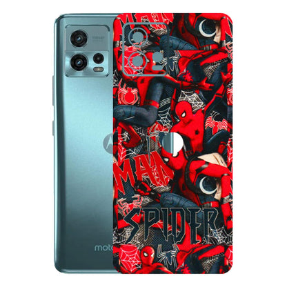 Motorola Phone Skins (All Models) - SpiderMan Cool - 3D Embossed Finish (L-188) Motorola Moto G72 (5G)