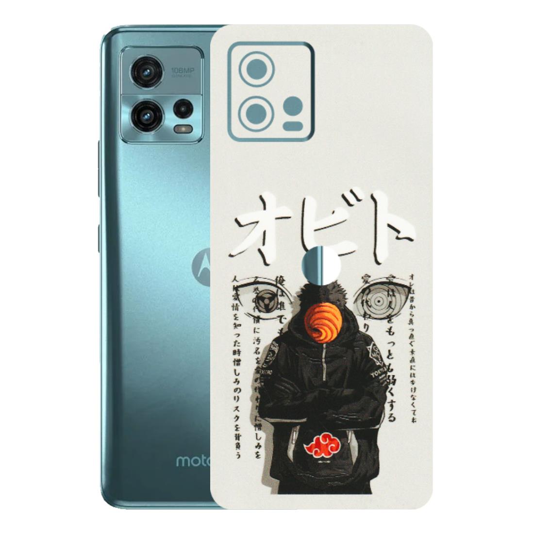 Motorola Phone Skins (All Models) - Obito Anime Eye - 3D Embossed Finish (L-19) Motorola Moto G72 (5G)