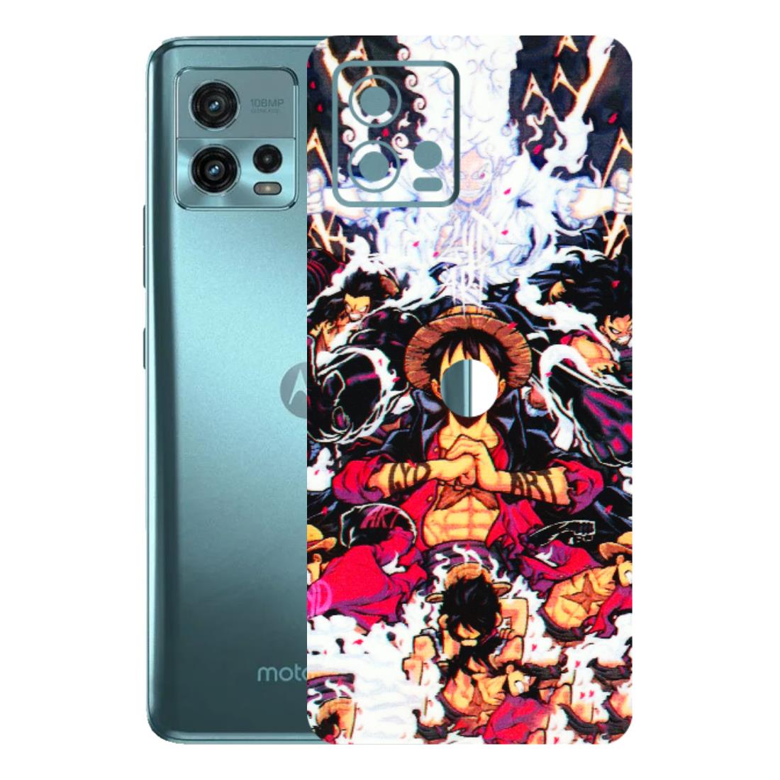 Motorola Phone Skins (All Models) - Luffy Anime Character - 3D Embossed Finish (L-203) Motorola Moto G72 (5G)