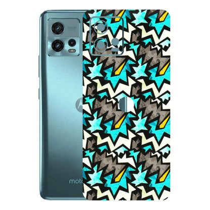 Motorola Phone Skins (All Models) - Funky Zig Zag - 3D Embossed Finish (L-223) Motorola Moto G72 (5G)