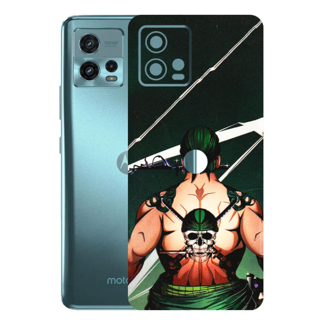 Motorola Phone Skins (All Models) - Zoro Anime - 3D Embossed Finish (L-23) Motorola Moto G72 (5G)