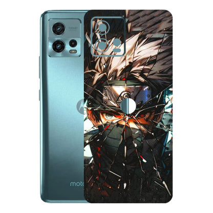 Motorola Phone Skins (All Models) - Kakashi Shattered Glass Effect - 3D Embossed Finish (L-237) Motorola Moto G72 (5G)