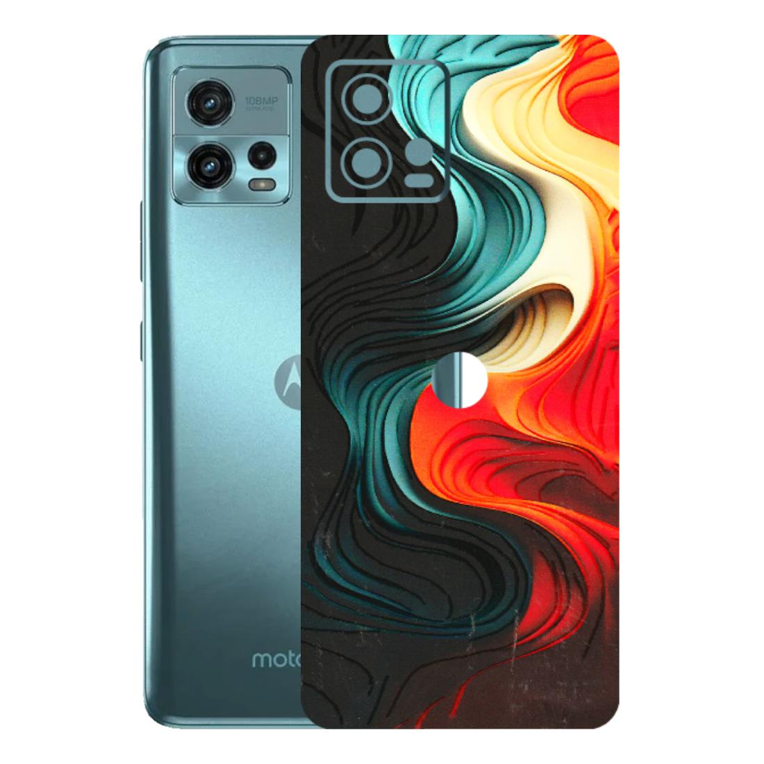 Motorola Phone Skins (All Models) - The Silky Swirl - 3D Embossed Finish (L-240) Motorola Moto G72 (5G)