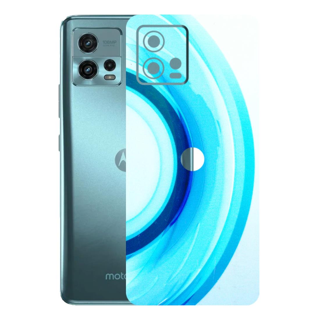 Motorola Phone Skins (All Models) - The Blue Curve - 3D Embossed Finish (L-244) Motorola Moto G72 (5G)