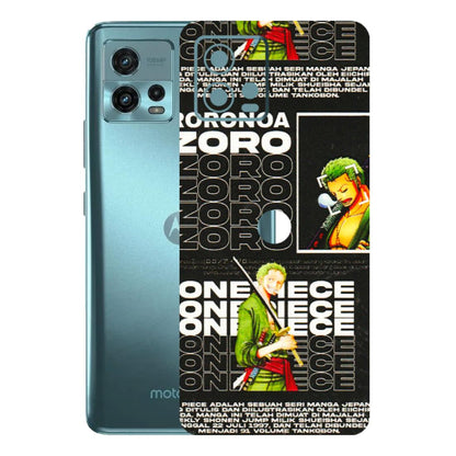 Motorola Phone Skins (All Models) - One Piece Zoro - 3D Embossed Finish (L-250) Motorola Moto G72 (5G)