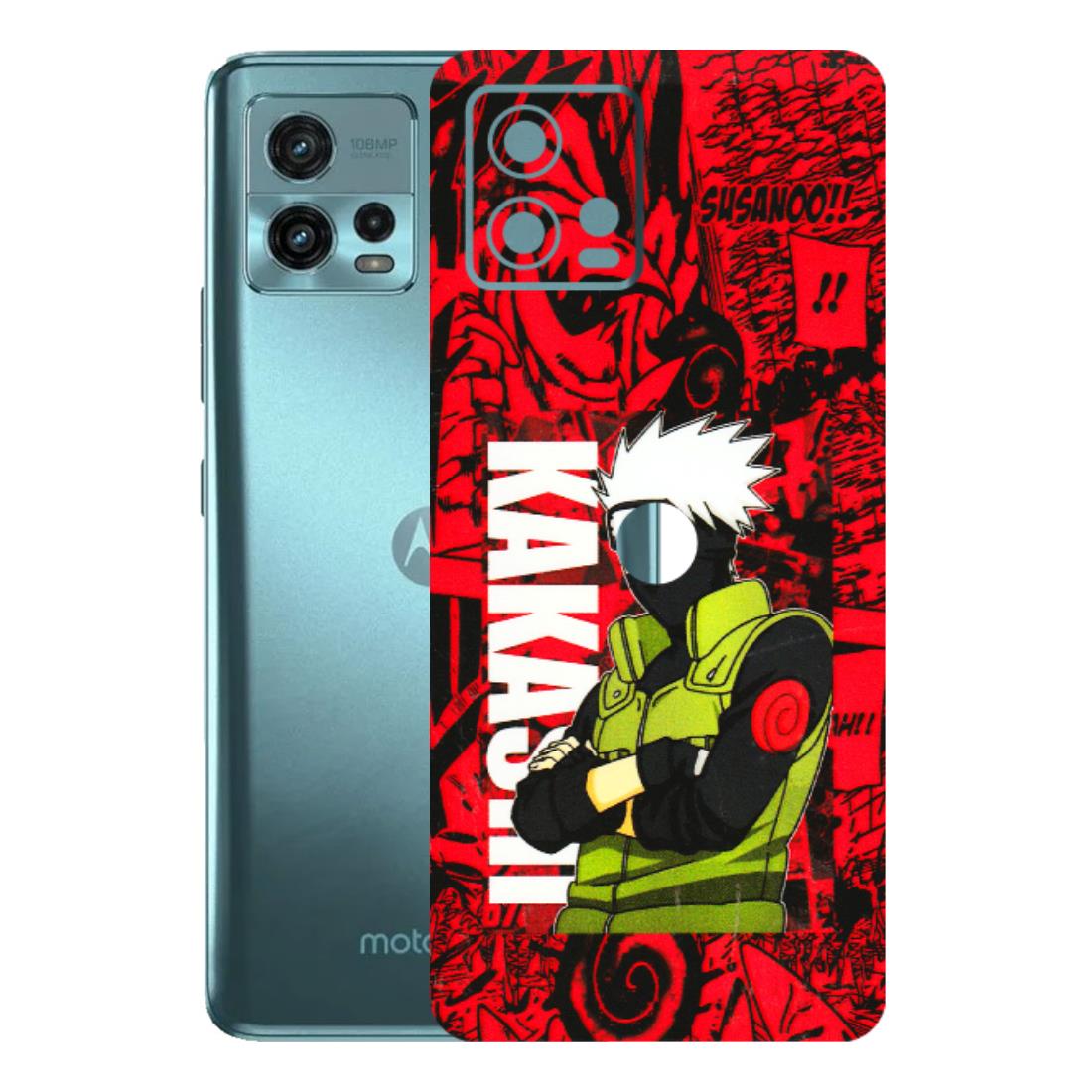Motorola Phone Skins (All Models) - Kakashi Red Anime - 3D Embossed Finish (L-251) Motorola Moto G72 (5G)