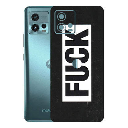 Motorola Phone Skins (All Models) - The F Word - 3D Embossed Finish (L-255) Motorola Moto G72 (5G)