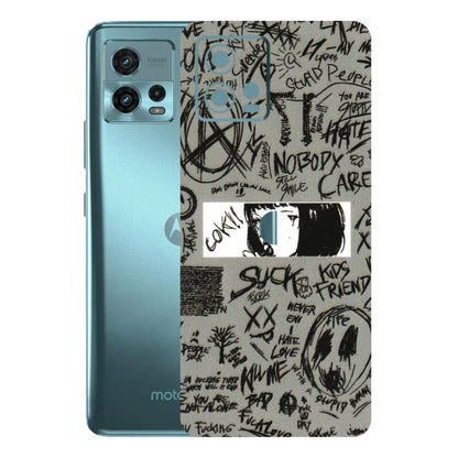 Motorola Phone Skins (All Models) - Never Have Love Anime - 3D Embossed Finish (L-260) Motorola Moto G72 (5G)