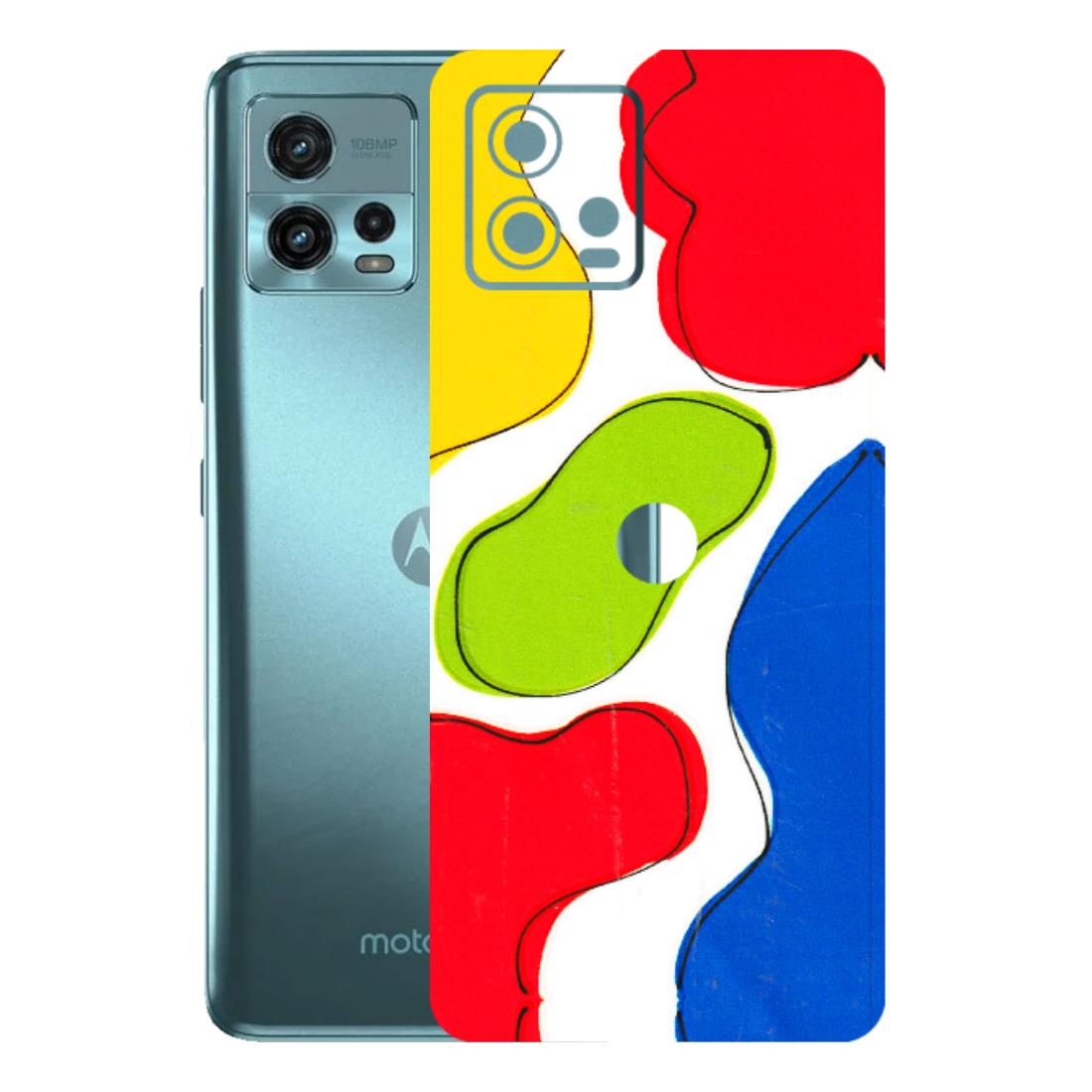 Motorola Phone Skins (All Models) - RGB Colour Paint - 3D Embossed Finish (L-284) Motorola Moto G72 (5G)