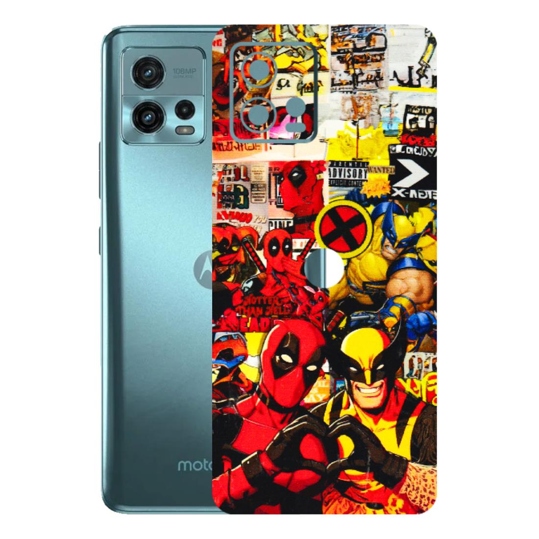Motorola Phone Skins (All Models) - Spidy Wolverine - 3D Embossed Finish (L-310) Motorola Moto G72 (5G)
