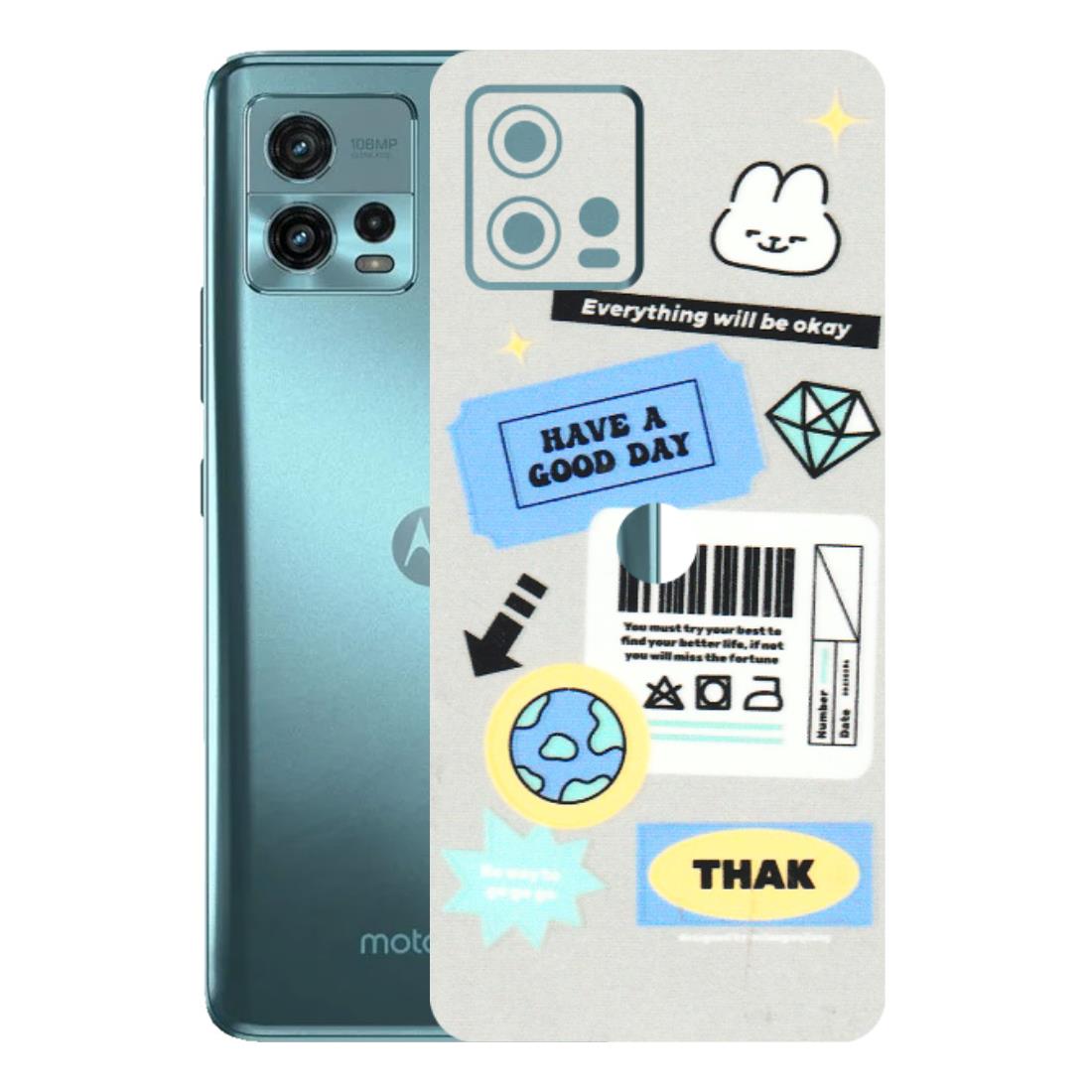 Motorola Phone Skins (All Models) - Will Be Okay Design - 3D Embossed Finish (L-316) Motorola Moto G72 (5G)