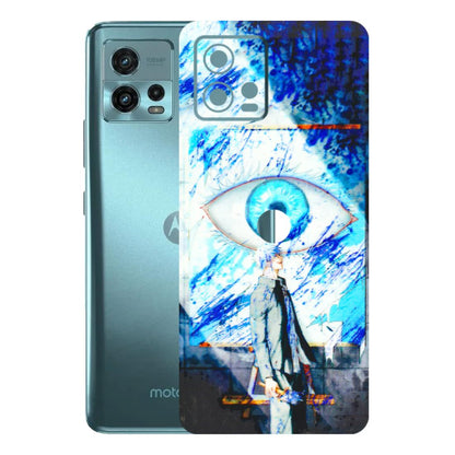 Motorola Phone Skins (All Models) - Anime Sea Blue Eye - 3D Embossed Finish (L-318) Motorola Moto G72 (5G)