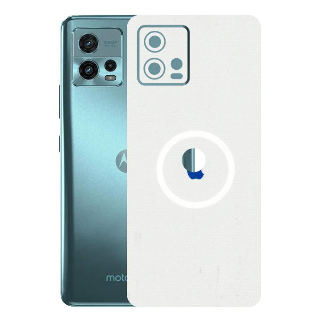 Motorola Phone Skins (All Models) - iPhone Magsafe Logo - 3D Embossed Finish (L-320) Motorola Moto G72 (5G)