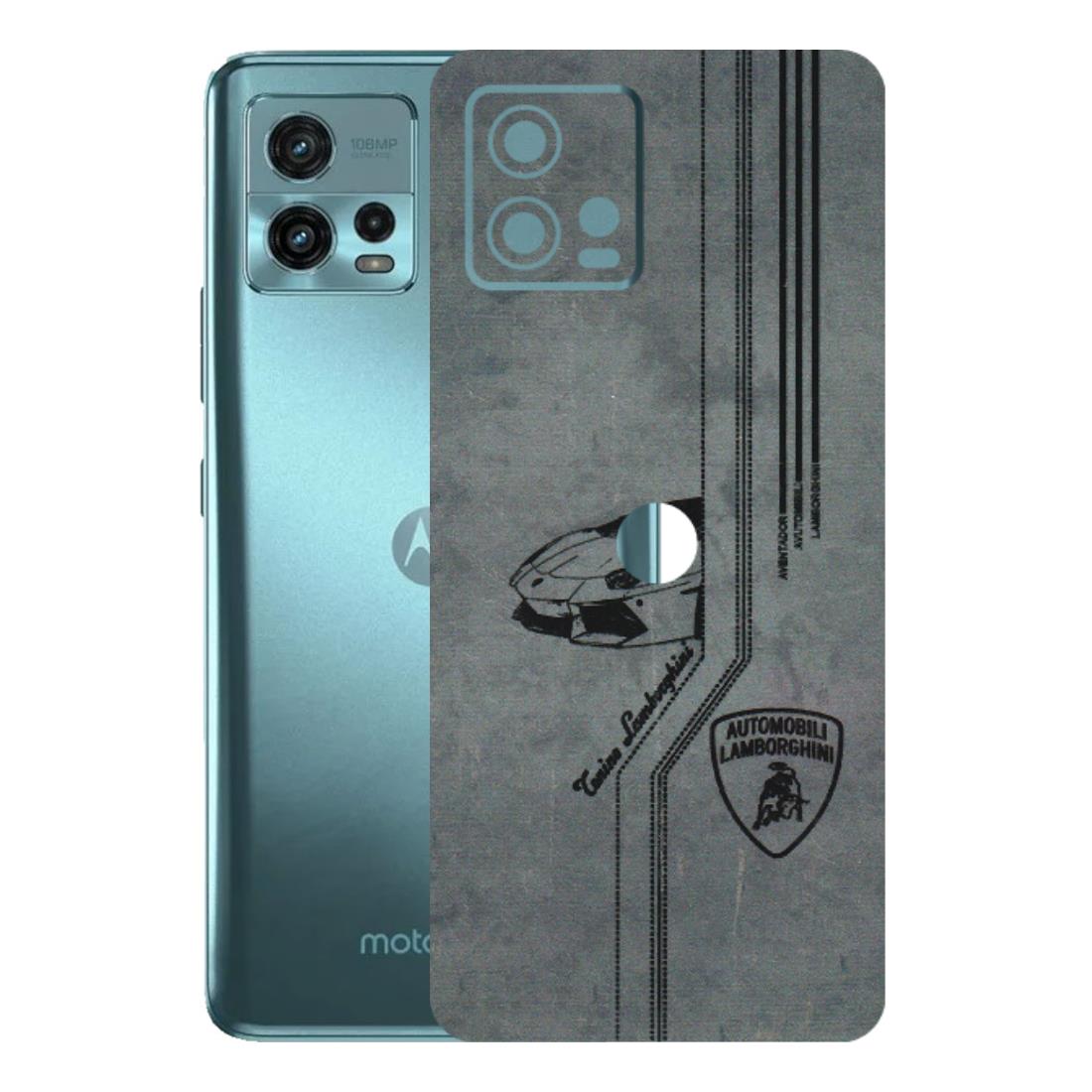 Motorola Phone Skins (All Models) - New Lamborgini Aventador - 3D Embossed Finish (L-321) Motorola Moto G72 (5G)