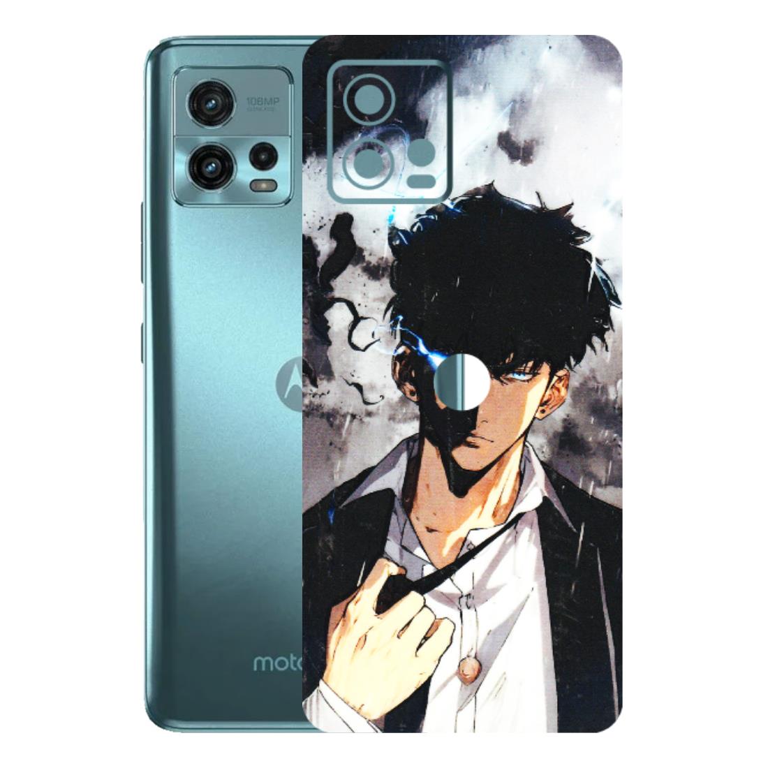 Motorola Phone Skins (All Models) - Sung Jinwoo Manhwa Anime - 3D Embossed Finish (L-328) Motorola Moto G72 (5G)