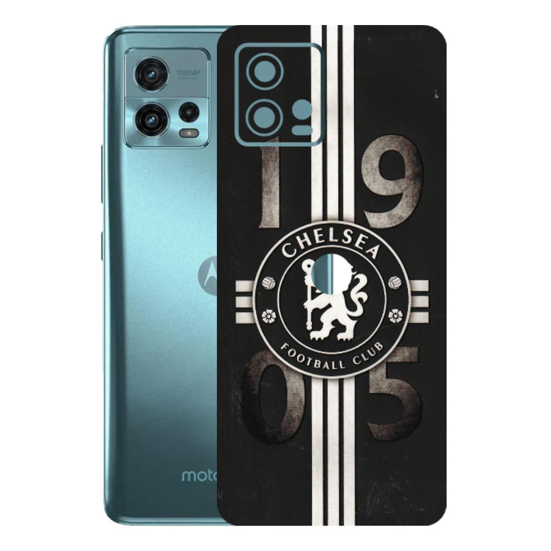 Motorola Phone Skins (All Models) - Chelsea Fan Club - 3D Embossed Finish (L-36) Motorola Moto G72 (5G)